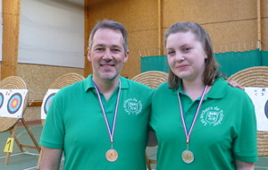 Héloïse et Philippe sur le podium