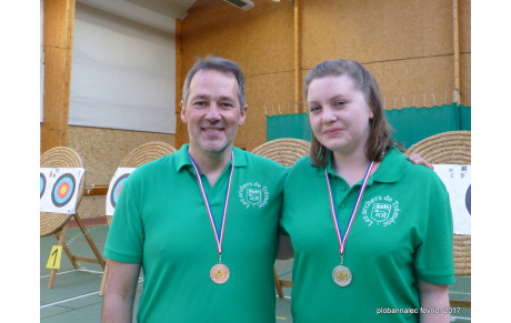 Héloïse et Philippe sur le podium